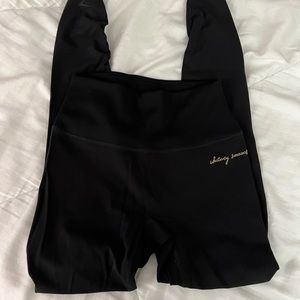 gymshark whitney simmons black leggings (size small)